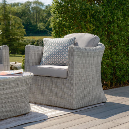 A Oxford Grand ensemble canapé d'angle en rotin avec fauteuil – Ceramic Glass