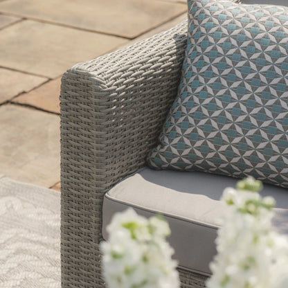 A Oxford Grand ensemble canapé d'angle en rotin avec fauteuil – Ceramic Glass